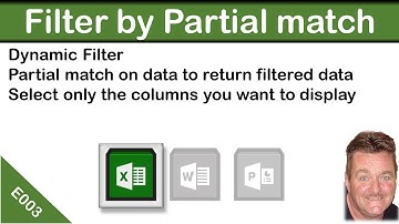 Excel FILTER command with WILDCARDS or FILTER if cells contain partial text.