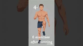 6 Exercises You MUST Do After Running 🏃🔥 #shorts #fitness #running