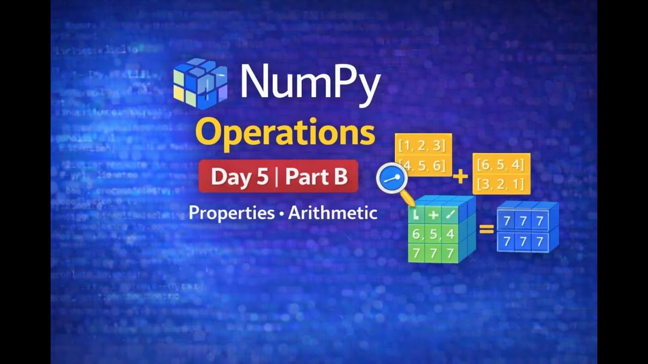 NumPy for Data Science in Nepali | Day 5 Part B | Array Properties and Operations