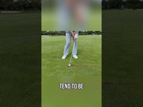 Ever wonder why good iron shots take the divot AFTER the ball? 👀⛳️