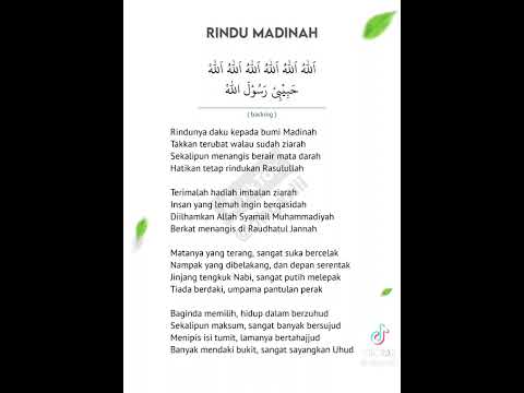 Sholawat rindu madinah rasulallah saw
