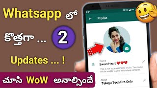 Whatsapp 2 New Updates you should know In 2022 | Whatsapp hidden settings in 2022 | Telugu tech pro