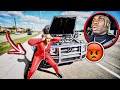 OUR NEW G-WAGON BROKE DOWN ON THE FREEWAY!!!😱 **PRANK**