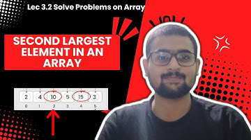 Second Largest Element in an array | Striver DSA Sheet #leetcode #gfg #striverdsasheet