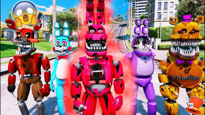 FIVE NIGHTS AT FREDDY'S!! (GTA 5 Mods FNAF Gameplay) 