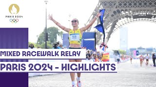 Spains Álvaro Martín And María Pérez Win D Mixed Race Walk Relay Paris 2024 Highlights