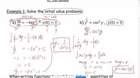 7.4 Separable Differential Equations and Exponential Change