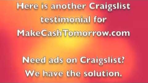 Craigslist Posting Service Testimonial