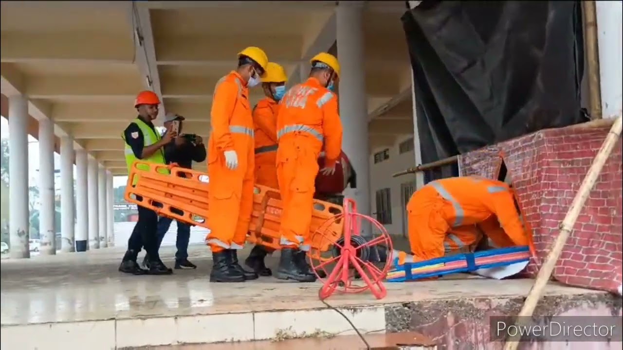 Mock drill SDRF, NDRF, Disaster Management team Dhemaji 