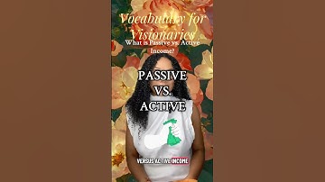 What is Passive vs. Active Income?