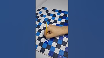4 colours paint in squares - fast forward