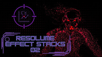 Resolume Effect Stacks - Infinite Zoom + Pixel Blur + Strobemask + Trails