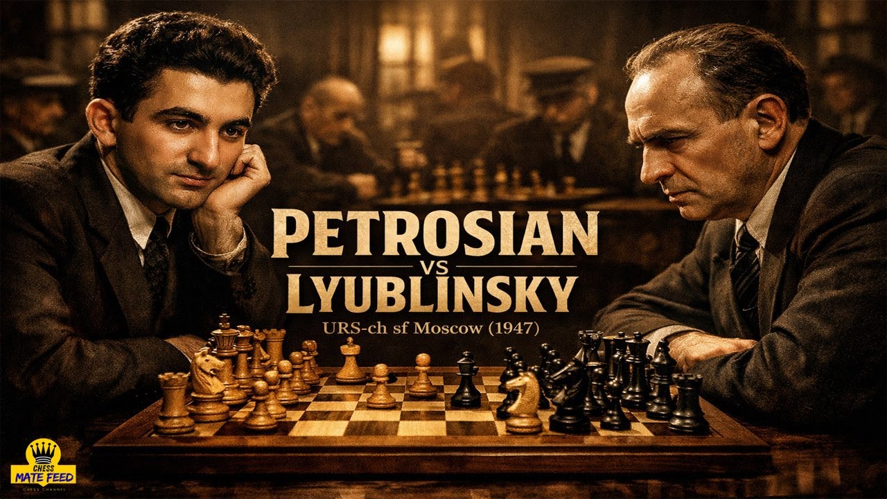 Tigran Petrosian vs Viktor Lyublinsky♟️URS-Championship Sf Moscow (1947)