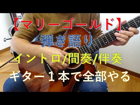 マリーゴールド/あいみょん　弾き語り、伴奏、イントロ、間奏、エンディング【ギター１本で弾く】