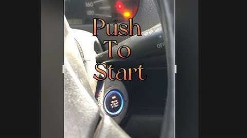 Push to start ( remove key barrel), remote start, keyless entry installation in a Toyota