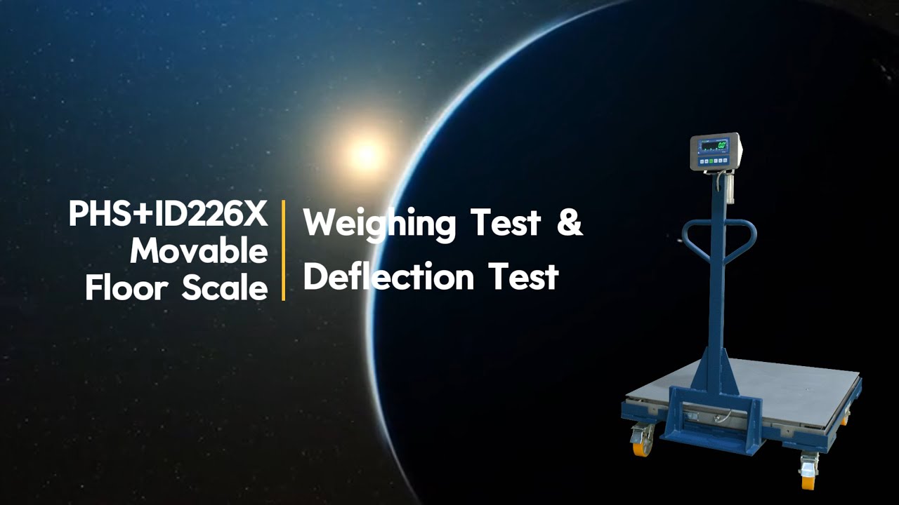 WEBOWT - PHS+ID226X Movable Floor Scale Weighing Test & Deflection Test ...
