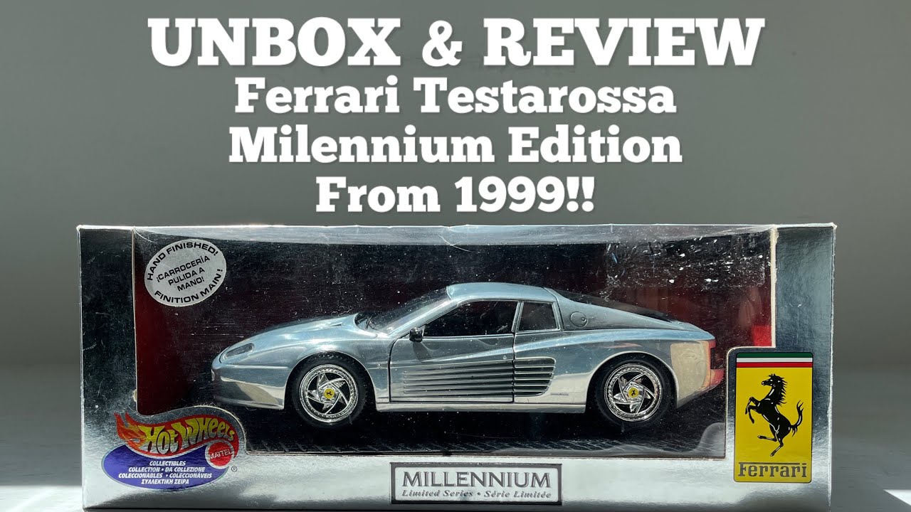 1/18 Ferrari Testarossa Milenium Edition By Hotwheels UNBOX