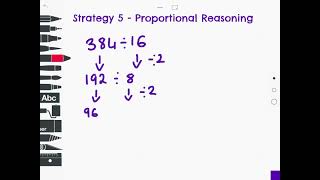 Number Talks Division Strategy 5 - Proportional Reasoning