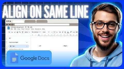 Left Align And Right Align On Same Line In Google Doc - 2025