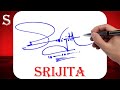 Srijita name signature style  s signature style  signature style of my name srijita