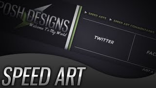 MY NEW YOUTUBE PARTNER BACKGROUND | Speed Art | PoshDesigns