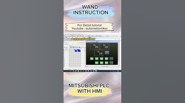 WAND Instruction Mitsubishi PLC with HMI Short #mitsubishi #plc #shorts #shortvideo #gates #logic
