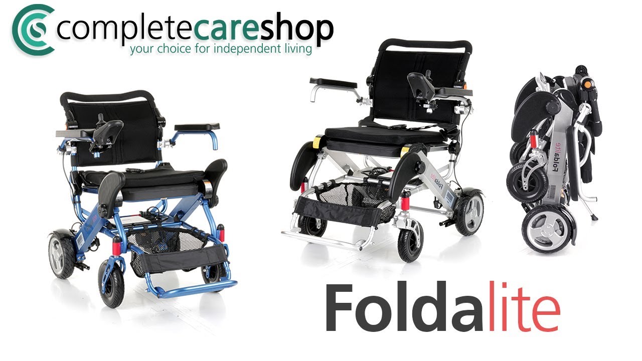 The Foldalite Folding Electric Wheelchair - Folded In Seconds Without The Need Of Any Tools