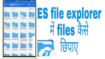How to hide files in es file explorer without root