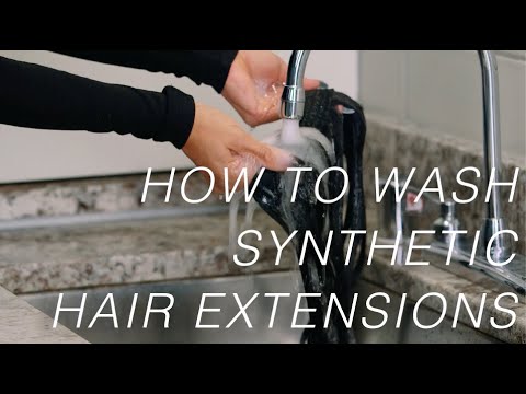 Cara Cuci Synthetic Ekstensi | wig 101