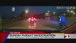 Police still investigating how juveniles arrested after chase obtained guns