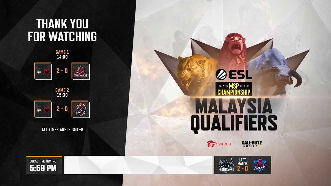 Esl Msp Championship Malaysia Qualifiers Call Of Duty Mobile Garena Youtube