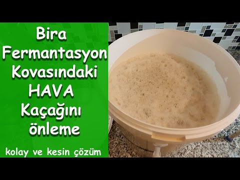 Bira fermantasyon kovasındaki hava kaçağını bal ile önleme. basit ve etkili yöntem