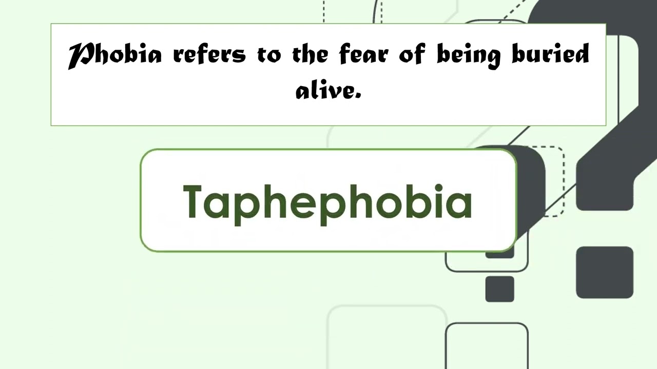 PHOBIA QUIZ PART 1 - 25 Questions (Guess the Fear)