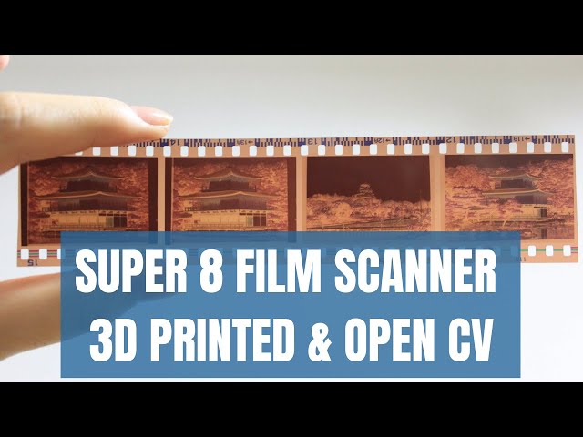 Super 8 film scanner, 3d printed using OpenCV 