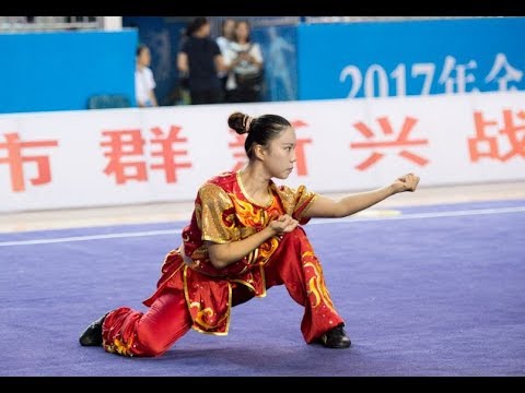 女子翻子拳 第八名 武汉体院 张梅君 8.57分 zhang mei jun wu han