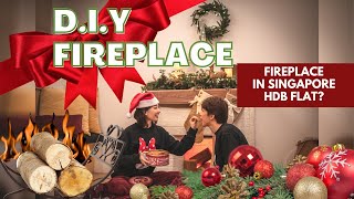 DIY Fake Fireplace in Singapore HDB? - Decorating our Home for Christmas! by Rachell Tan 2,700 views 3 years ago 8 minutes, 9 seconds