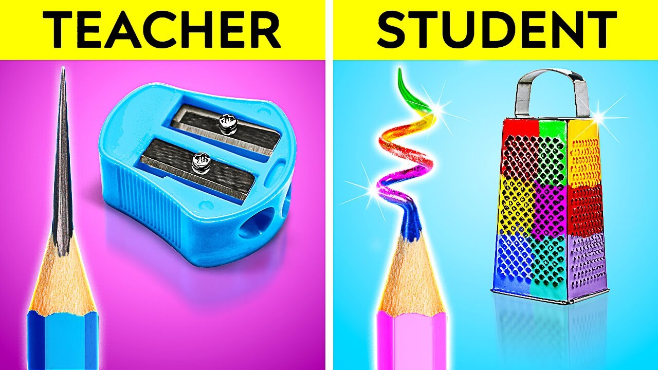 SIMPLE SCHOOL HACKS AND ART IDEAS || Awesome Crafts \u0026 Tips for Smart Students by 123 GO!