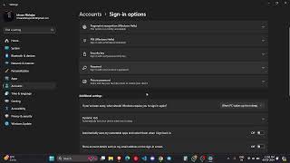 Removing Work or School Account in Windows 11