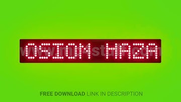 Explosion Hazard Scrolling Red Dot Matrix LED Text Animation on Green Screen Seamless Loop