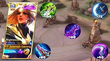 NEW META!!! FREYA FULL DAMAGE ONE SHOT BUILD | FREYA BEST BUILD 2023 | MUST WATCH | MLBB