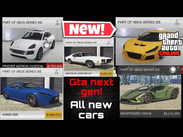 3 possible vehicles that could be added to GTA 5 PS5 edition