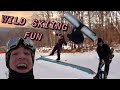 WILD SKIING ON THE MOUNTAIN VLOG