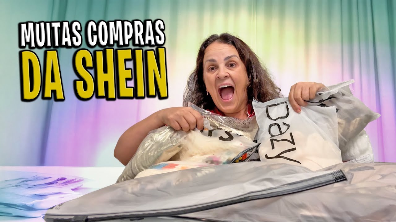 PERDI O CONTROLE E FIZ MUITAS  COMPRAS  NA SHEIN- ABRINDO TUDO DE UMA VEZ