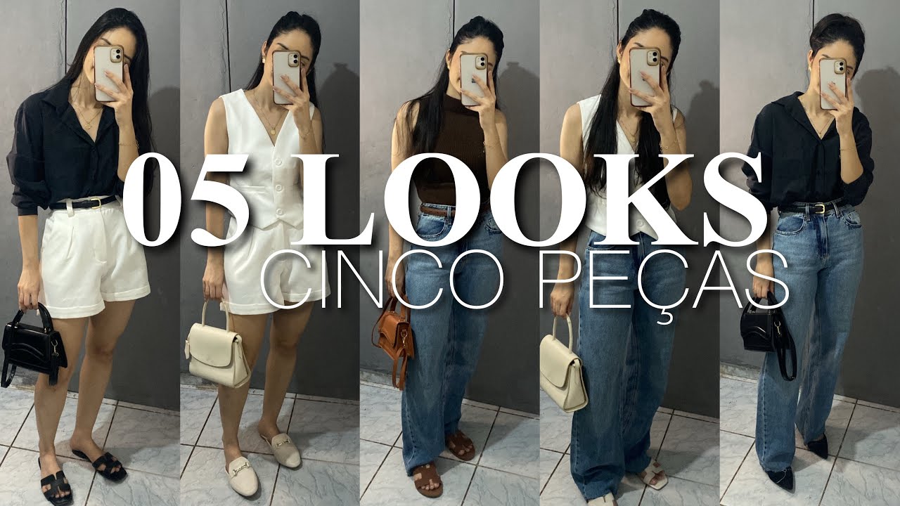 05 LOOKS com 05 PEÇAS | GUARDA-ROUPA INTELIGENTE - Larissa Lemos 