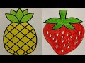 Coloring book | Drawing | painting |Coloring Fruits