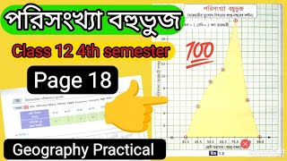 Frequency Polygon | পরিসংখ্যা বহুভুজ অঙ্কন | Class 12 4th Semester Geography Practical |Easy Method