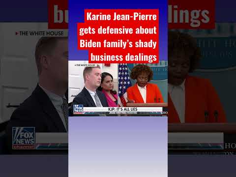 Karine Jean-Pierre denies Biden family’s shady China ties: It’s all lies #shorts.