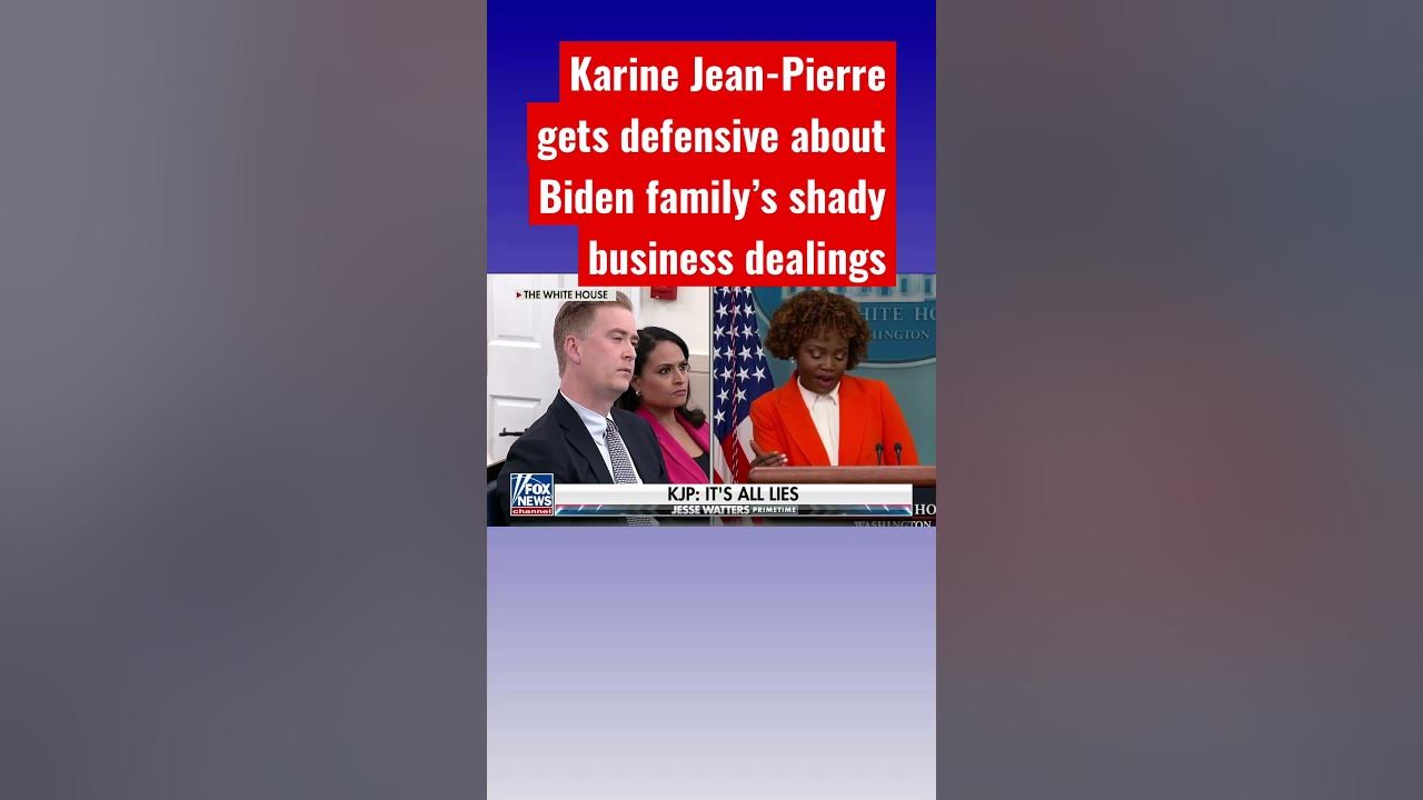 Karine Jean-Pierre denies Biden family’s shady China ties: It’s all lies #shorts