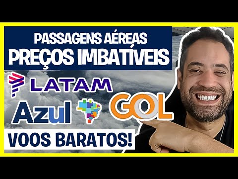 PASSAGENS AÉREAS COM PREÇOS IMBATÍVEIS! VOOS GOL, AZUL E LATAM MAIS BARATOS