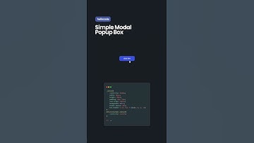 Simple modal popup box with HTML & CSS. Source code link in the comments 🔥